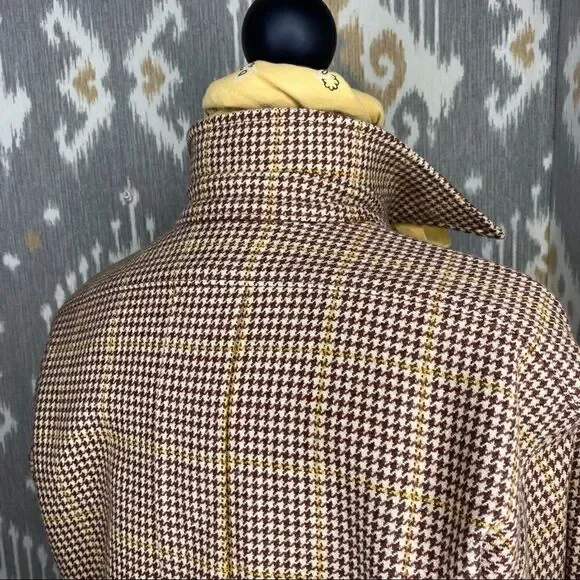 Ralph Lauren Collection Brown Multi Wool Check Plaid Jacket - Picture 12 of 16